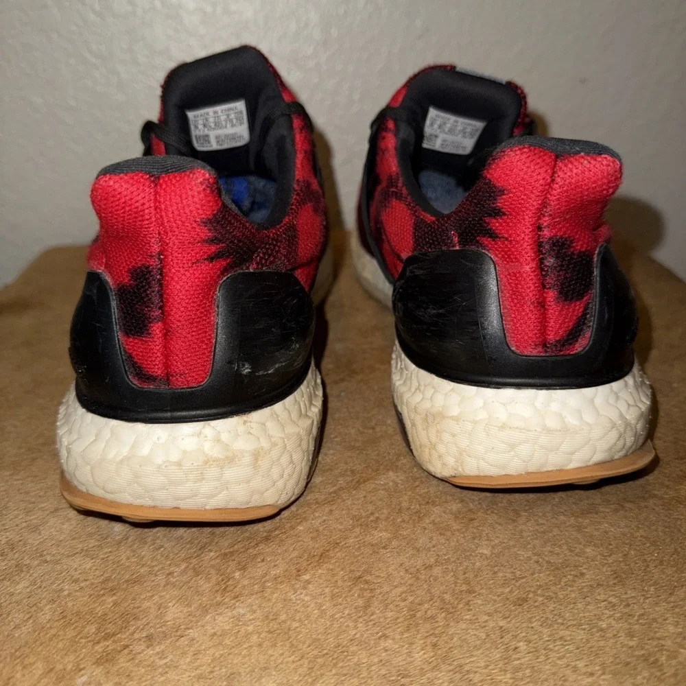 Adidas Ultra Boost X Nice‎ Kicks No Vacant Sneakers Red, Black Size 9